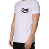 Dolce & Gabbana White Stripes Cotton Crew Neck Tee  T-shirt