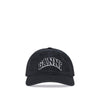 Ganni Black Cotton Cap (Baseball Hat)