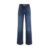 7FOR Blue Cotton Bootcut Jeans