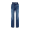 7FOR Blue Cotton Bootcut Jeans