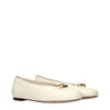 Valentino Garavani Beige Leather Ballet Flats