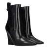 Valentino Garavani Black Leather Ankle Boots
