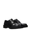 Valentino Garavani Black Leather Oxfords And Derbies