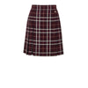 Dolce & Gabbana Bordeaux Wool Mini Skirt