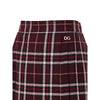 Dolce & Gabbana Bordeaux Wool Mini Skirt