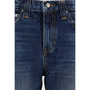 Khaite Blue Cotton High-Waisted Jean