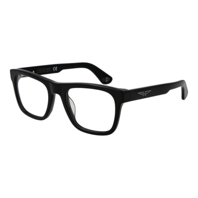 Police Black Cellulose Acetate Glasses (Frames)