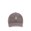 Brunello Cucinelli Brown Cotton Cap (Baseball Hat)