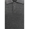 Brunello Cucinelli Gray Cotton Polo Shirt