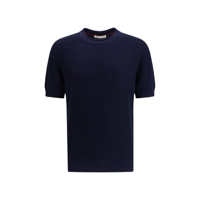 Brunello Cucinelli Blue Linen T-Shirt