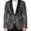 Dolce & Gabbana Black Jazz Club Silk Single Breasted Blazer