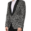 Dolce & Gabbana Black Jazz Club Silk Single Breasted Blazer