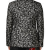 Dolce & Gabbana Black Jazz Club Silk Single Breasted Blazer
