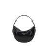 Prada Black Calf Leather Bos Taurus Shoulder Bag