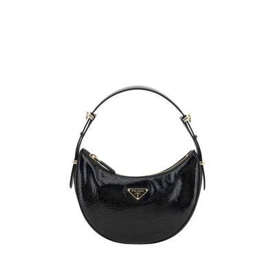 Prada Black Calf Leather Bos Taurus Shoulder Bag