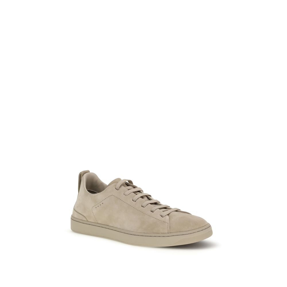 Church's Gray Calf Leather Bos Taurus Low Top Sneakers
