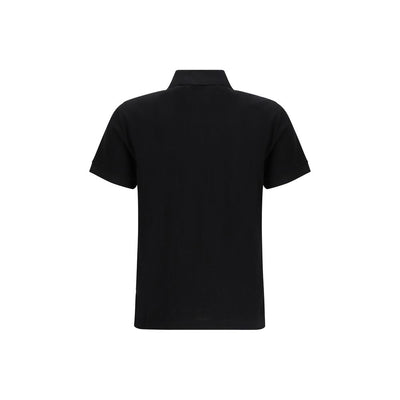Fendi Black Cotton Polo Shirt