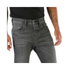 Diesel Black Cotton Straight-Leg Jeans