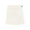 Ganni White Cotton Mini Skirt