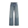 Miu Miu Blue Cotton Straight-Leg Jeans
