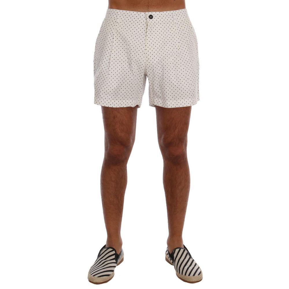 Dolce & Gabbana White Polyester Short And Mini Shorts