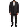 Dolce & Gabbana Black Virgin Wool Two-Piece Suit