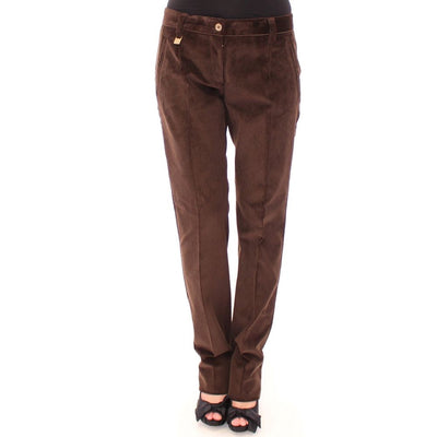 Dolce & Gabbana Brown Cotton Casual Pants