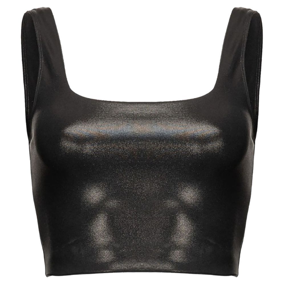 PINKO Black Nylon Tank Tops