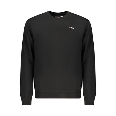 Fila Black Organic Cotton Men Sweatshirt