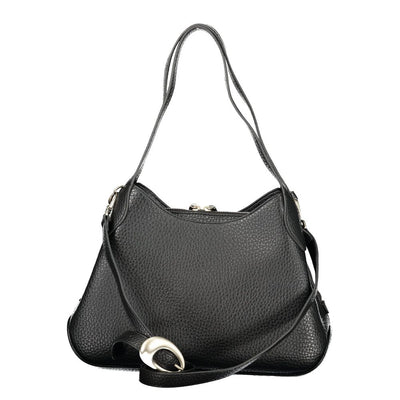 Mario Valentino Black Polyurethane Women Handbag