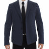 Dolce & Gabbana Blue Cotton Stretch Casual Blazer