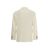 Brunello Cucinelli Cream Wool Blazer