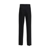 Versace Black Fleece Wool Dress Pants