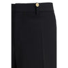 Versace Black Fleece Wool Dress Pants