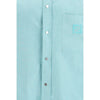 Fendi Light Blue Cotton Dress Shirt