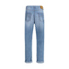 Brunello Cucinelli Light Blue Cotton Relaxed Fit Jeans