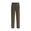 Brioni Bicolor Fleece Wool Casual Pants